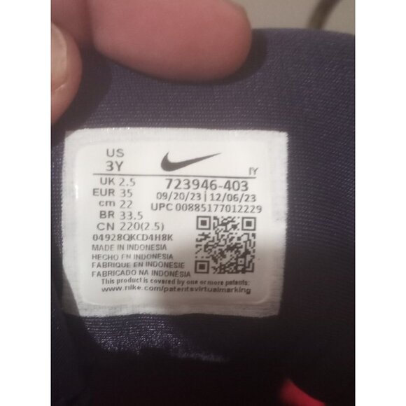 Nike Little Posite 1 Sneaker-723946-403 Olympic USA Red White Blue-(GS) 3Y - Picture 2 of 14